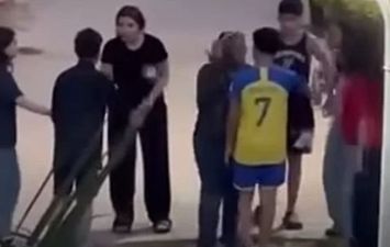 جانب من المشاجرة