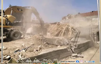 إزالة التعديات على الأراضي الزراعية 