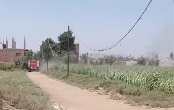 اثناء انتقال سيارة الإطفاء 