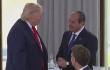 السيسي وماكرون وترامب
