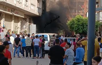 حريق جراچ في الإسكندرية 