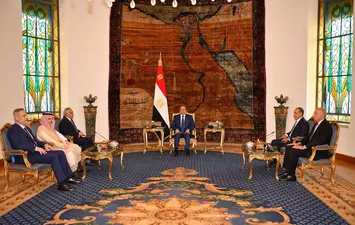 لقاء السيسي ووزراء الخارجية