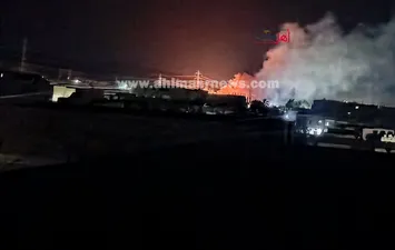 جانب من الحريق 