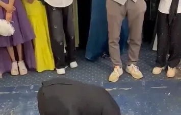 جانب من مقطع الفيديو المتداول 