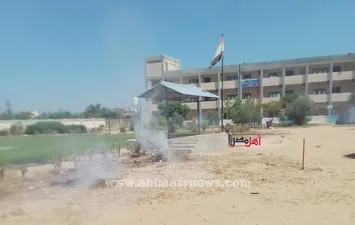 حريق محدود بمدرسة الكوع بالإسماعيلية 