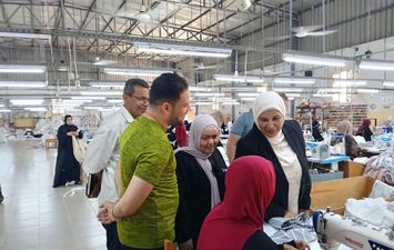 زياره ساميه عبدالسلام مديرة مديرية العمل بالإسماعيلية 