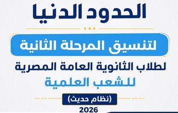 الحدود الدنيا لتنسيق المرحلة الثانية