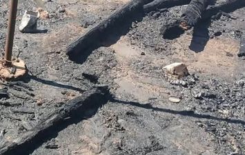 جانب من الحريق