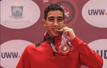 حسن الشحات بطل مصر في المصارعة 
