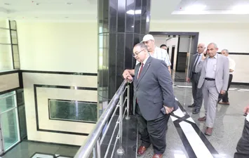 جانب من تفقد المبنى الجديد لجامعة كفرالشيخ الأهلية