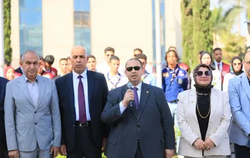 جانب من كلمة رئيس جامعة كفر الشيخ 