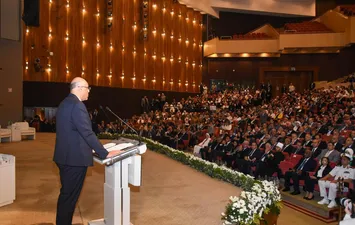المهندس أيمن عطية خلال المؤتمر