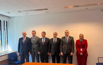 رئيس هيئة الرقابة النووية مع ممثلي الهيئات الرقابية التركية والروسية والمفوضية الأوروبية