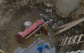 جانب من الحادث 