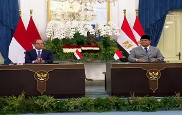 الرئيس السيسي خلال مؤتمر صحفي مشترك مع نظيره الإندونيسي