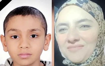 الطفل ياسين والدتة