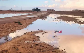 امطار غزيرة علي براني والنجيلة 