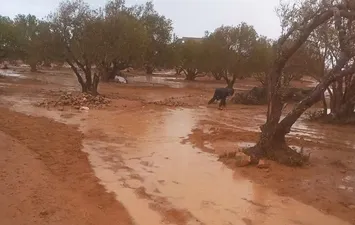 امطار غزيرة علي مدن غرب مطروح 