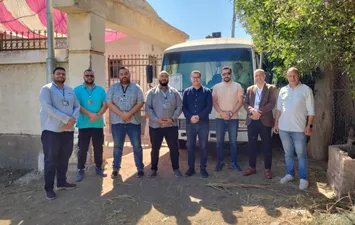 جانب من القافلة الطبية 