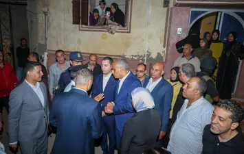 جانب من تفقد موقع الحادث 