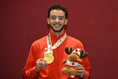 محمد السيد لاعب منتخب مصر للسلاح 