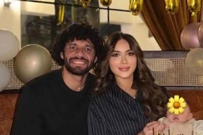 النني وزوجته 