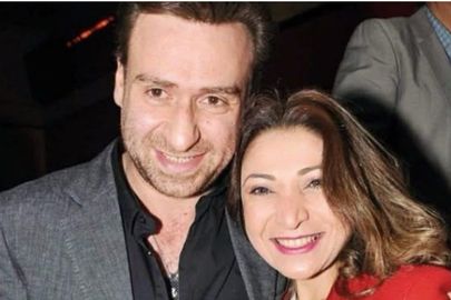 نضال الشافعي وزوجته