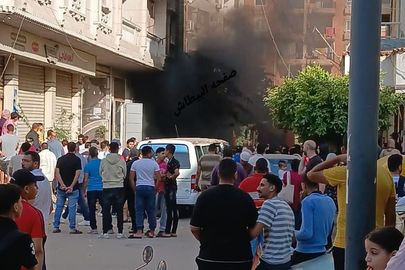 حريق جراچ في الإسكندرية 