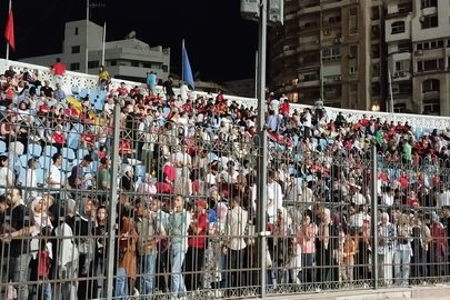 جانب من تشيع جماهير الإسكندرية لمنتخب مصر 