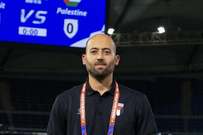 طارق زياد محلل أداء منتخب فلسطين ومدرب الكرات الثابتة
