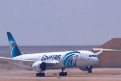 وصول الطائرة 