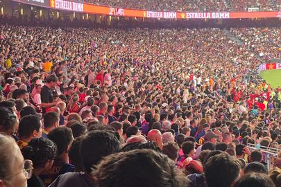 جماهير الأهلي وبرشلونة 