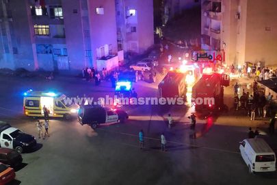 حريق بمساكن الإعلام بالإسماعيلية 