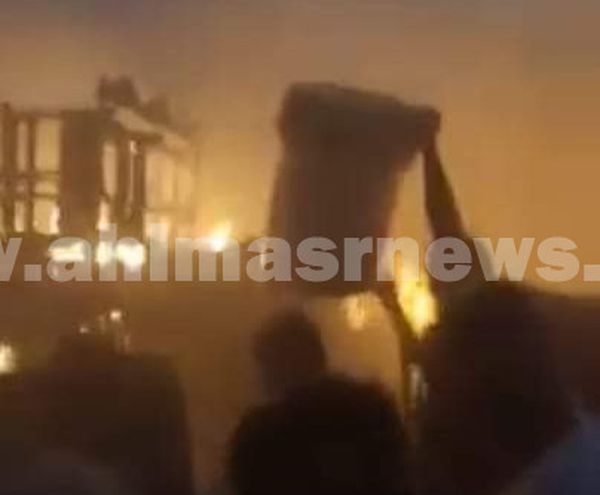 حريق ضخم داخل منزل بالحسينات في قنا