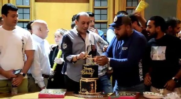 فريق عمل ضل راجل يحتفل بعيد ميلاد ياسر جلال 