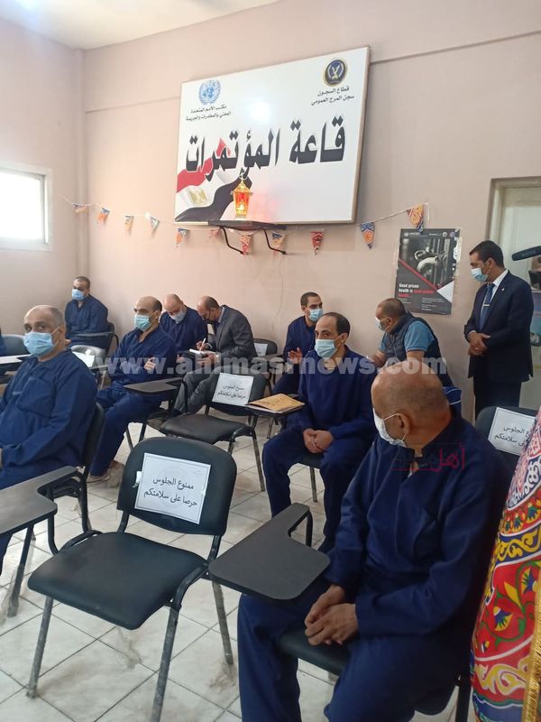  قاعة الوعظ والدروس الدينية لنزلاء سجن المرج