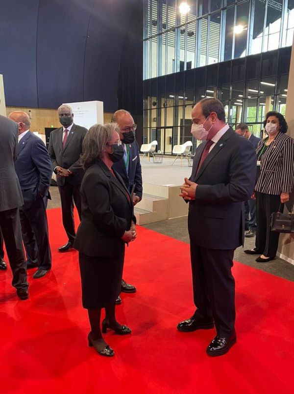 السيسي يلتقي رئيسة إثيوبيا وعدد من الزعماء الأفارقة في باريس  3