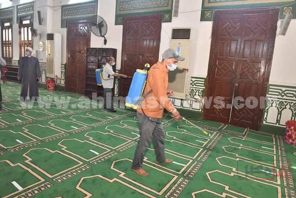 نعقيم وتطهير المساجد بمحافظة أسيوط 