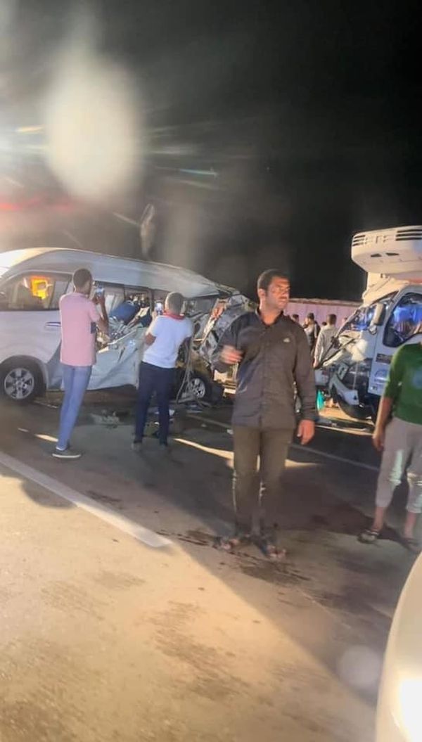 حادث تصادم بطريق مصر إسكندرية الصحراوي