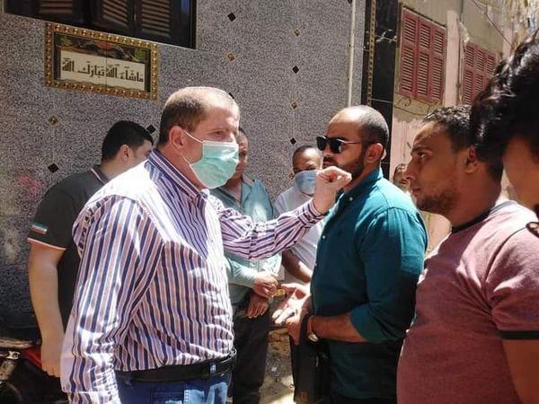 حملات لإزالة الإشغالات ومتابع رصف طرق حى ميت علوان بمدينة كفر الشيخ