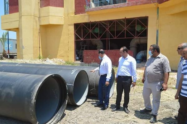 رفع كفاءة الطرق وتغيير خط مياه الشرب بطول 800 متر بمدينة مطوبس فى كفر الشيخ