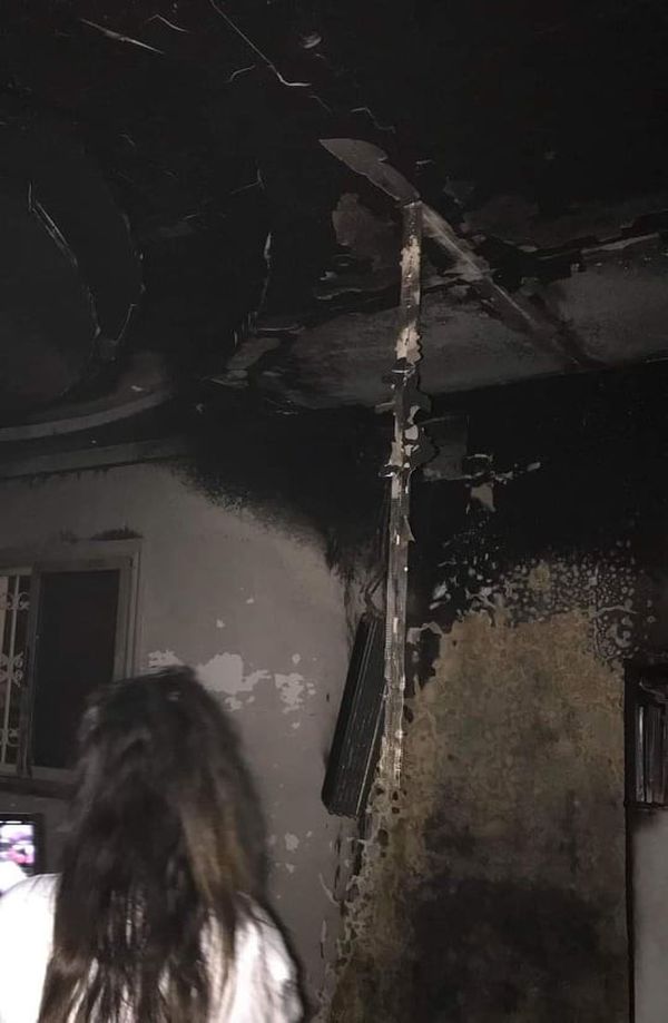 حريق شقة ابنة أحمد بدير 