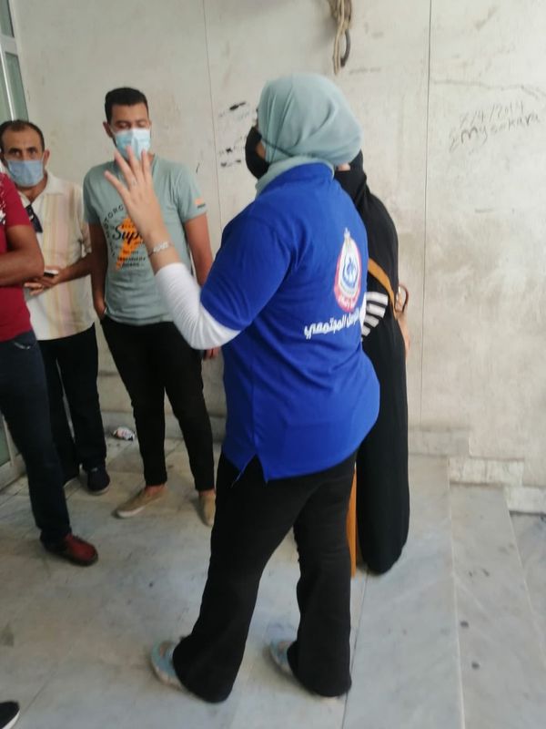 اقبال كبير  من المواطنين على مركز تطعيم المسافرين بلقاح فيروس كورنا بمحافظة بورسعيد