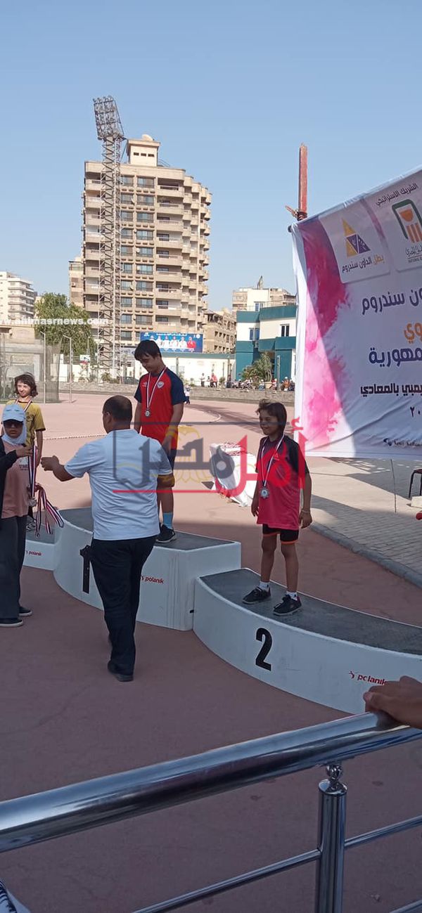 فريق الداون ببورسعيد يحصدون ثلاثة ميداليات