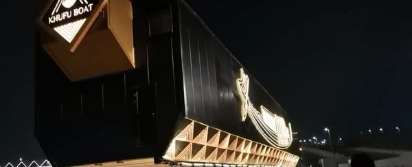  وصول مركب الملك خوفو إلى مكانه الجديد بالمتحف المصري الكبير