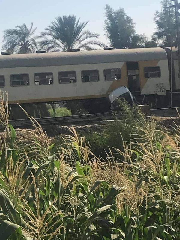 مصرع شخص تصادم بسيارته في قطار بنجع حمادي