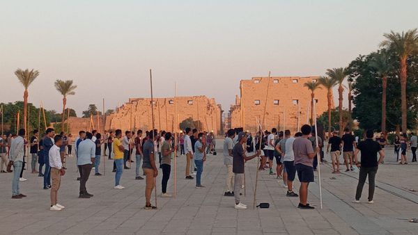 400 شاب وفتاة يشاركون في حفل افتتاح طريق الكباش