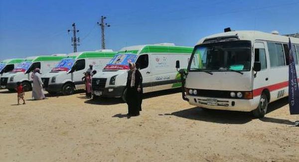 قافلة طبية متنقلة مجانية بقرية ابو لهو بحري بمطروح