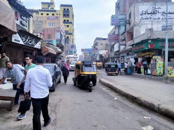 استمرار حملات إزالة الإشغالات اليومية بمدينة الحامول بكفر الشيخ 