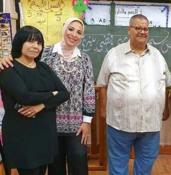 الفنانة سهير داود مع الدكتور مصطفى خضير و الدكتورة منال الغراز